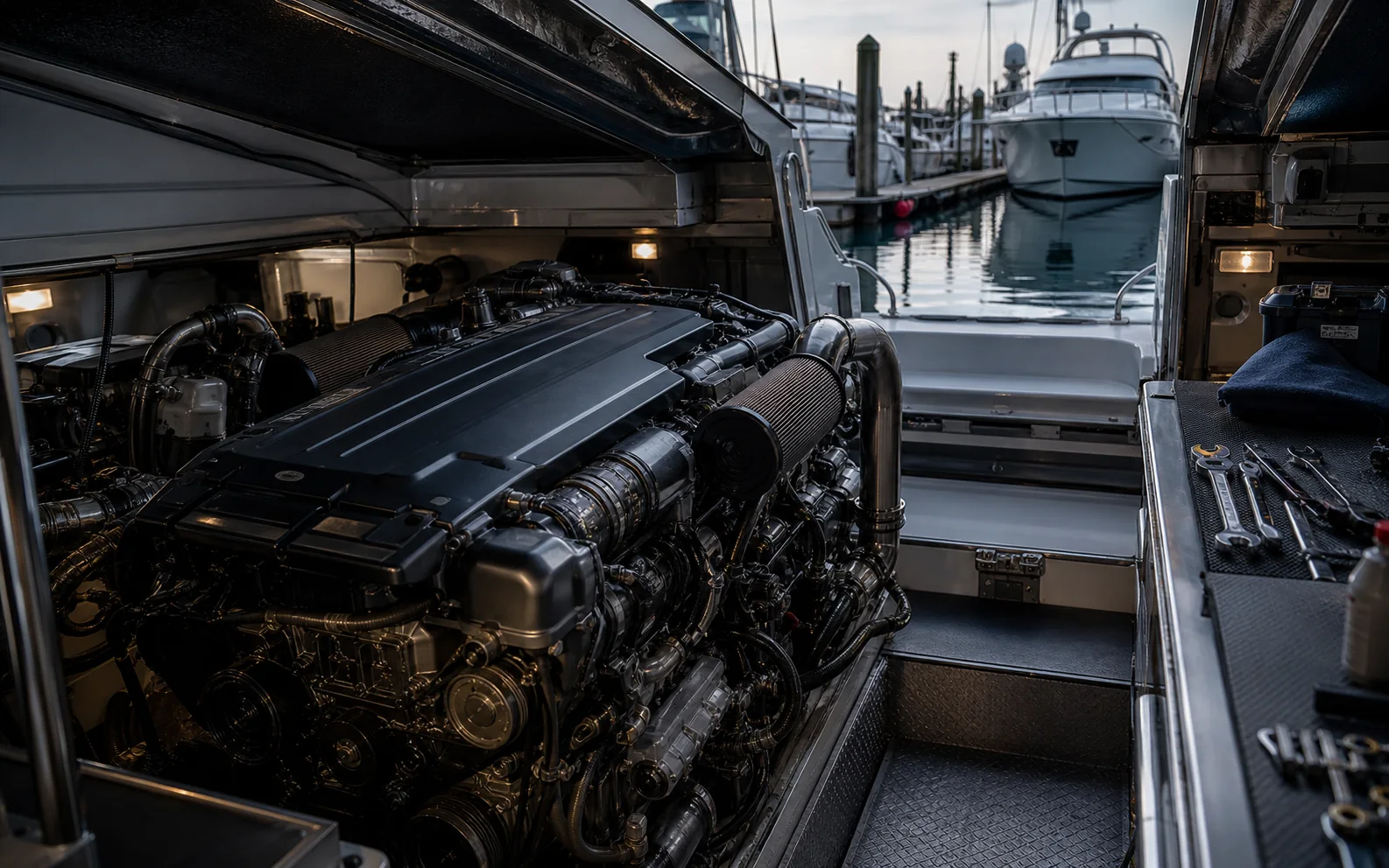 Dizel motor servis calismasi